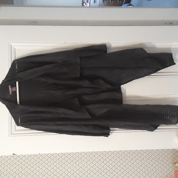 Suzie Couture Sweaters - Suzie Couture Open Front Asymmetrical Cardigan  Charcoal Gray 2X